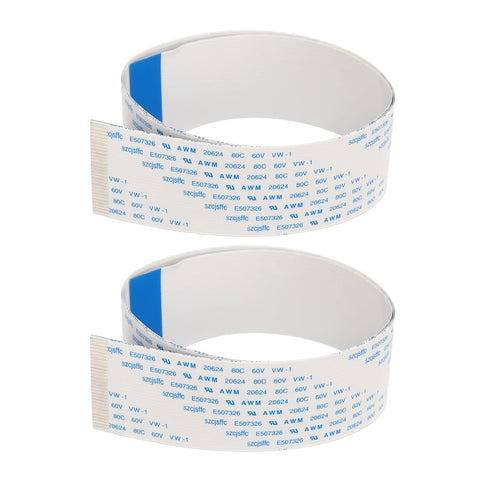 2Pcs Printer Flat Data Cable Printer Flexible Flat Cable 2pcs for XP600 TX800 Printhead Cable Data Cable Thickened Printer Flexible Flat Cable (15...