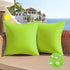 All Smiles Outdoor Waterproof Throw Pillow Covers 16x16 Set of 2 Green Decorative Patio Tent Bed Sofa Living Room Furniture Sunbrella Cushion Case...