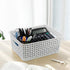 Farmoon 6 Packs White Plastic Organizing Basket, Small Pantry Storage Baskets...