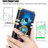 Case for Galaxy A21, Phone Case for Samsung A21 Girls Women Butterfly Black Fantasy Square Case with Ring Stand Lanyard Drop Protector Cover for S...