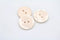 20PCS Resin Round Buttons Craft Sewing Snaps 2 Holes Handmade DIY Accessories (Beige, 15mm)...