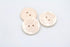 20PCS Resin Round Buttons Craft Sewing Snaps 2 Holes Handmade DIY Accessories (Beige, 15mm)...