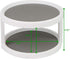 Mind Reader Herb and Spice Rack, Revolving Kitchen Storage Rack, Lazy Susan Countertop Organizer, White...