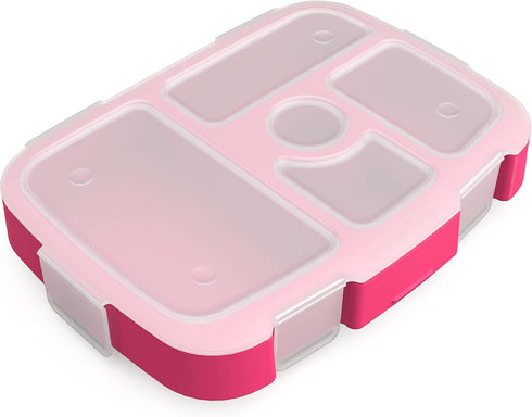 Bentgo® Kids Prints Tray with Transparent Cover - Reusable, BPA-Free, 5-Compartment Meal Prep Container with Built-In Portion Control for Healthy ...