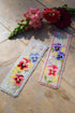 Vervaco Cross Stitch Bookmark Violets (Set of 2) 2.4" x 8"...