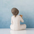 Willow Tree Kindness (Girl Darker Skin Tone & Hair Color), Above All, Kindness, Expresses Relationship with A Much-Loved Pet, A Gift to Celebrate ...