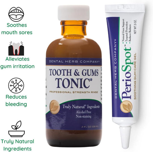 Dental Herb Company - Mouth Sore and Gum Care Kit - Soothes and relieves discomfort associated with canker sores and gum irritation - Truly Natura...