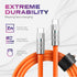 Statik TSumoCharge USB Type C to USB Type C Cable 6ft, 2M 100W Fast Charging , Liquid Silicone Cable, Support Data Transfer...