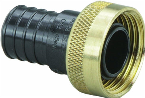 VIEGA 50141 Pureflow Zero Lead Poly Alloy Pex Crimp Supply Adapter with 3/4" x 1 Crimp x Manabloc Supply (3-Pack)...