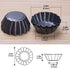 12 Packs Egg Tart Mold, Size 2.6 x 0.9inch, Cupcake Cake Muffin Mold Tin Pan Baking Tool, Carbon Steel...