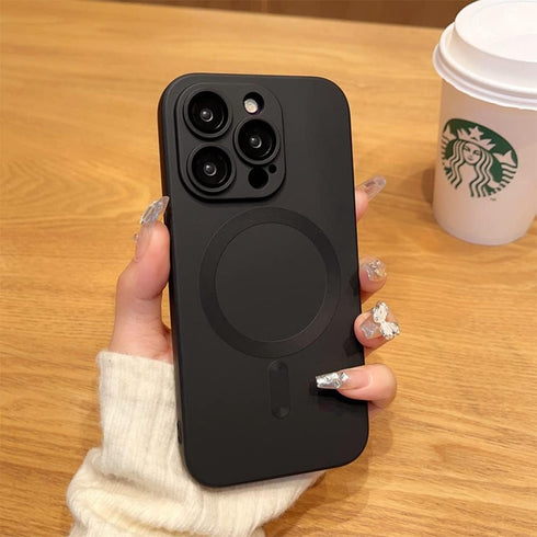 Magnetic Case for iPhone 13 Pro Max Phone Case Accossories with Full Camera Len Protector Durable Silicone Slim Shockproof Cute Cellphone Cover fo...