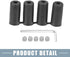 Gear Shift Knob Adapter Kit Universal with 4 Plastic Hoses Non Threaded Lever Cover Head Aluminum Alloy Black...