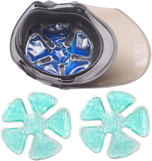 Head Ice Pack, Ice Pack Headache Cool Down Cold Pack Soothing Fever Migraine Gel Ice Pack for Catcher Helmets, Riding Helmet Ice Pack, Keep Cool (...