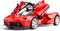 BDTCTK Compatible for 1:32 Ferrari Car Model Pull Back Car with Sound and Light for Kids Boy Girl, Metal Body Door Opened Red...