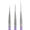 Beaute Galleria 3 Pieces Nail Art Long Striper Brush Set (12mm, 16mm, 22mm) for Thin Long Fine Line, Detailer, Striping, Color Block, One Stroke...
