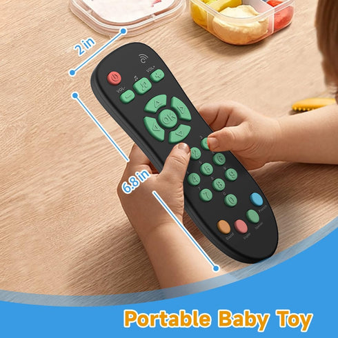 Baby TV Remote Control Toy with Light and Sounds, Kids Musical Early Education Learning Realistic Toddler Remote Toys for Preschool Infant Toddler...