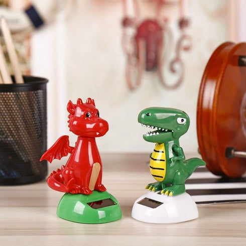 Green Solar Powered Dancing Dinosaur,Decoration Gift,Swinging Dancer, No Battery Required,Desk and Dashboard Decor Home Decor Solar Power Kits...