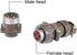 uxcell Aviation Connector, 20mm 4P 25A 250V P20-4 Waterproof Male Wire Panel Power Chassis Metal Fittings Connector Aviation Silver Tone...