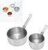 2pcs Sauce Cup 304 Stainless Steel Stackable Handle Design Mini Sauce Pan for Banquet Outdoor Picnic,Ramekin Dipping Sauce Seasoning Bowls with Ha...