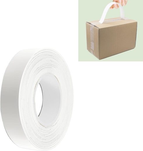 60 PCS Adhesive Carry Handle Plastic Self Adhesion Carrying Handle Strap Package Handles for Boxes and Bags Carry Strap with Handle for Moving Lif...