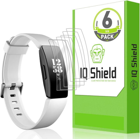IQShield Screen Protector Compatible with Fitbit Inspire HR (Fitbit Inspire)(6-Pack)(Full Coverage) Anti-Bubble Clear TPU Film...