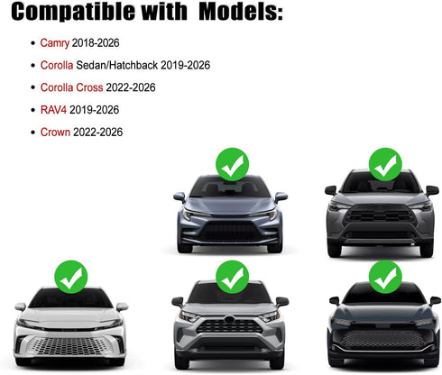 CKE Compatible with Toyota Camry 2025 2024 2023 2022 2021 2020 2019 2018 for Corolla RAV4 Crown Avalon Accessories Sporty Car Paddle Shifter Exten...