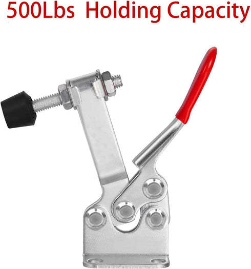 Accessbuy Toggle Clamp 225D 500Lbs Holding Capacity Heavy Duty Large Hold Down Clamp Quick-Release Horizontal Clamp?2Pack)...