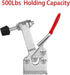 Accessbuy Toggle Clamp 225D 500Lbs Holding Capacity Heavy Duty Large Hold Down Clamp Quick-Release Horizontal Clamp?2Pack)...