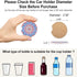 Car Coasters for Drinks Absorbent, 10 Pack 2.56in Car Coasters Absorbent Ceramic with A Finger Notch for Easy Removal, Car Cup Holder Coaster for ...