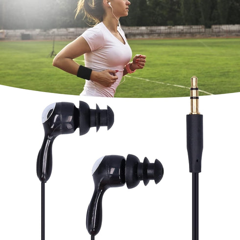 PUSOKEI Short Cord Waterproof Headphone, IP68 Waterproof Shortline in-Ear Tree Earplugs Waterproof Earphone Suitable Fit for Swimming Surfing Runn...