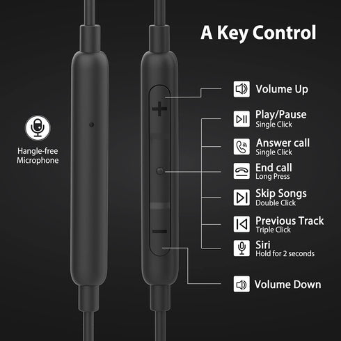 iPhone Earbuds for iPhone Headphones MFi Certified Compatible for iPhone with Microphone Volume Control for iPhone 14/13/12/11/Pro Max/Xr/Xs Max/X...