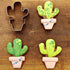 Cactus Houseplant Succulent Cookie Cutter, 4" Made in USA by Ann Clark...