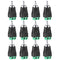 RCA Plugs for Speaker Wire, RCA to AV Screw Terminal Connector, Phono RCA Male Plug Solderless Converter Audio/Video Speaker Wire Connectors Solde...
