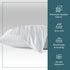Micropuff Standard Size Pillow Cases Open Enclosure - 2 Pack - Soft and Breathable Hypoallergenic Pillow Cover. Pillowcase Protects Against Stains...