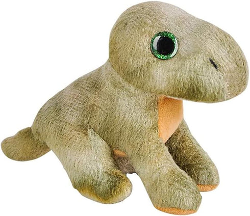 The Dreidel Company Plush Mighty Mights, 3.5" Inch Plush Stuffed, Super Soft and Cuddly Animal Toys, Classroom Decorations, Boys and Girls (Bronto...
