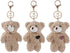 3/4 Pcs Plush Bears Keychain Plush Figures Stuffed Animals Keyring Pendant Key Holder Plush Keychain Bag Accessories...