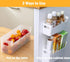 2 Pack Cabinet Organizer Storage, Adhesive Over Cabinet Door Organizer, No Drilling Space Saver Plastic Storage Containers Multi-Use for Kitchen B...