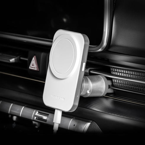 Korea Magsafe Wireless Car Charger Mount, magCombo 15W Fast Charging 2-in-1 for iPhone/Apple Watch car Accessories...