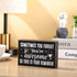 Inspirational Wooden Box Sign, Sometimes You Forget You're Awesome Sign, Farmhouse Rustic Black Wood Block Plaque with Positive Sayings, Desk Deco...