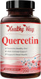 High Strength Quercetin 500mg Capsules - Once Daily Powerful Antioxidant Quercetin Supplement for Heart Aging Skin Brain and Immune Support - Vega...