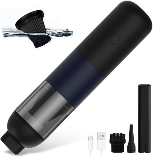 Portable Car Vacuum Cleaner with High Power for Home, Mini Vacuum Cleaner and Small Cordless Vacuum. Rechargeable Dustbuster Cleaner for Windows C...