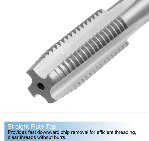 uxcell 3pcs Metric Hand Tap and Die Set, M12 x 1.5 Taper/Plug Thread Taps & Round Die, Hand Threading Tapping Tool Kit for Thread Repair...