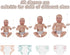 SCOM 4 PCS Baby Doll Diapers Baby Doll Accessories Sets Sized for 14-18 inch American Reborn Baby Dolls,Realistic Baby Dolls, for Kid Age 3+ (Diap...