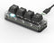 4-Key Cut Copy Paste Select-All Keyboard, Macro Keypad Ctrl A X C V HotSwap One Handed Mechanical Gaming Keyboard, Backlit OSU Keypad for Working ...