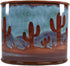 Ebros Rustic Southwestern Desert Cactus Arizona Wilderness Bathroom Accent Resin Figurine Accessories Western Country Cabin Lodge Decorative (Toot...