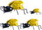 OBTANIM 4 Pack Cute Metal Bee Garden Wall Art Decorative Yard Hanging Decorations Outdoor Lawn Wall Sculptures...