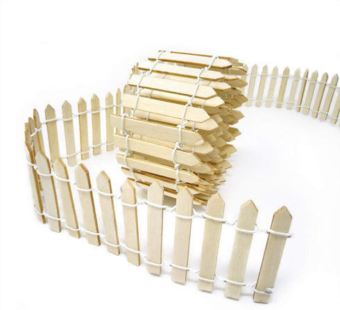Honbay 2PCS Wooden Miniature Garden Decorative Picket Fences Palisades for Ornament (Length: 90cm/35inch)...