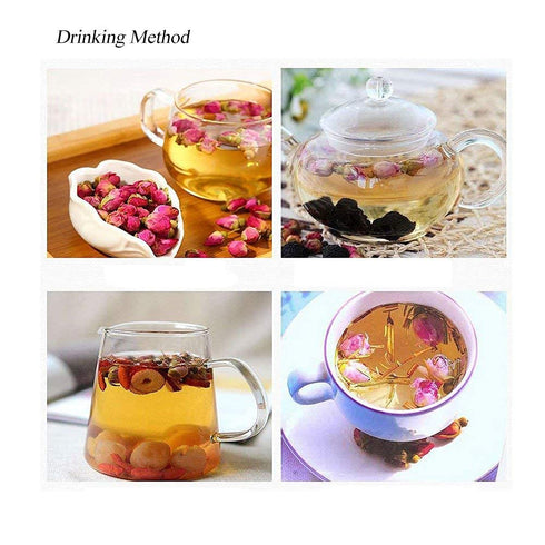 MQUPIN Rose Bud Tea Dried Red Rose-100% Natural Pure Flower Edible Buds Tea Culinary Food Grade Red Rosebud for Drinking DIY Gift(Red Rosebud (90g...