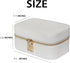 Small Jewelry Travel Case for Women & Girls Mini Leather Jewelry Box Is Portable Jewelry Case Travel For Fine Jewelry, White Travel Jewelry Case O...