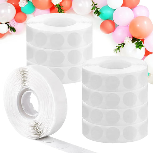 4000Pcs Glue Dots for Balloon, Point Dots, Removable Adhesive Point Tape, Double Sided Dots Stickers for Craft & Wedding Decoration...
